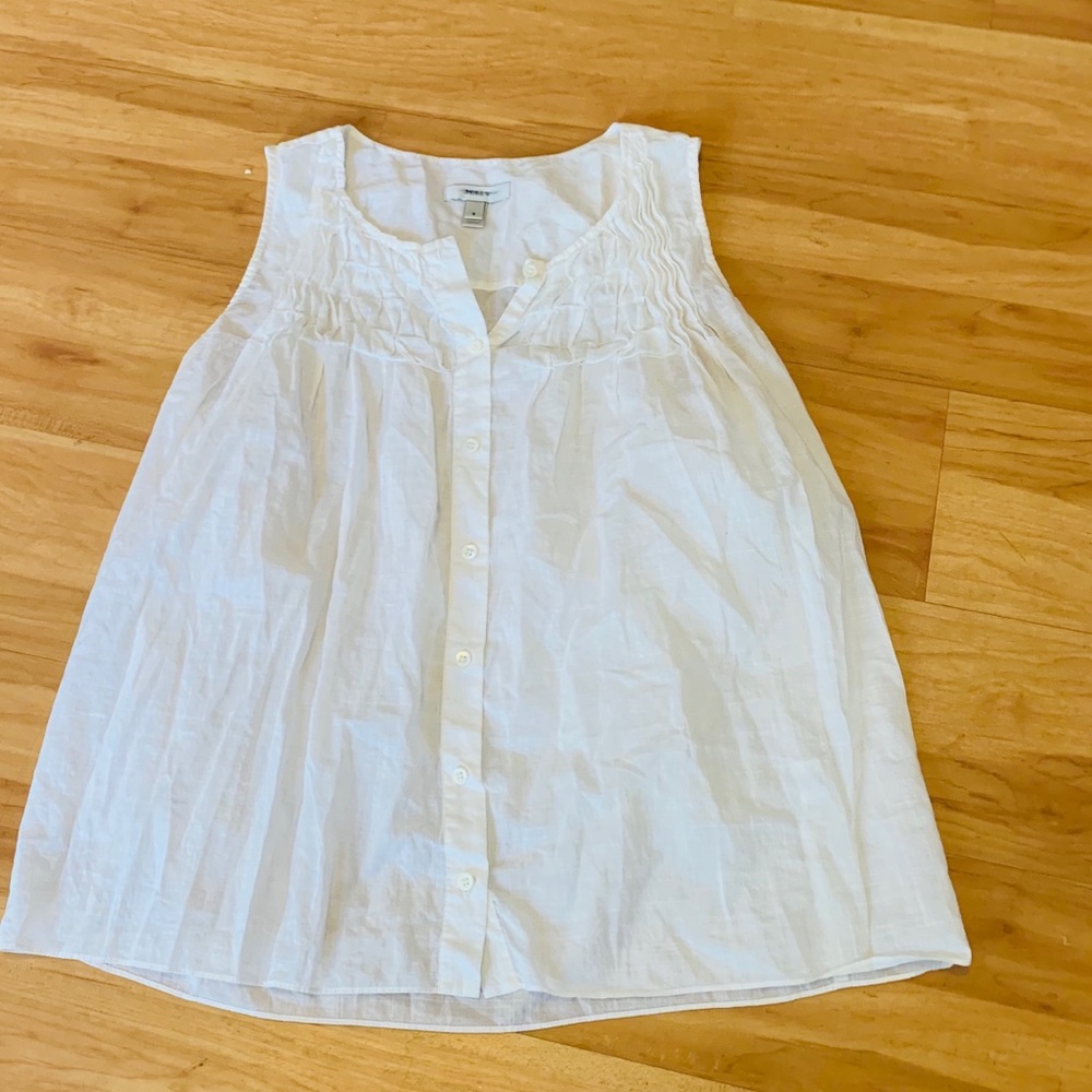 JCREW sz 8 white flowy top